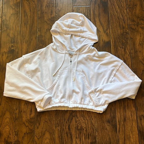 Gymshark Kendra Kathryn crop top full zip hoodie, size XXL - Picture 3 of 9